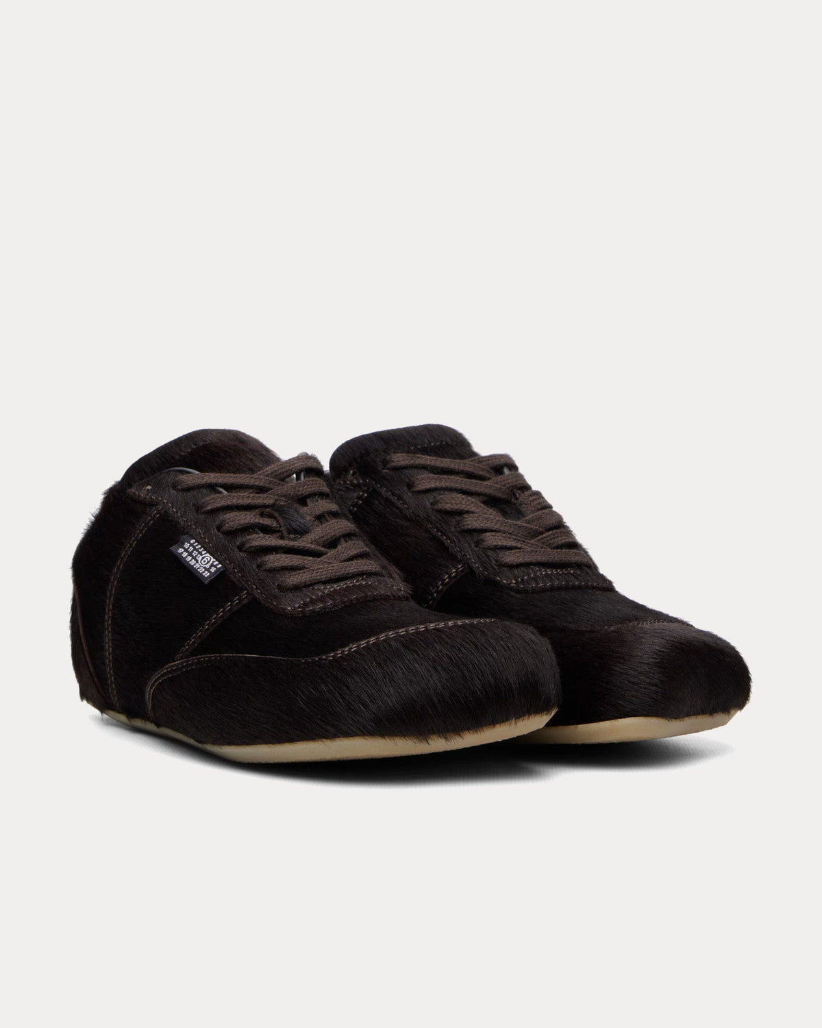 Anatomic Calf-Hair Dark Brown Low Top Sneakers