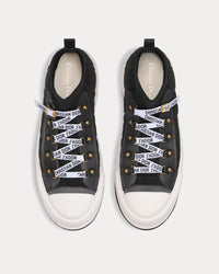 Walk'n'Dior Platform Black Macrocannage Technical Mesh High Top Sneakers