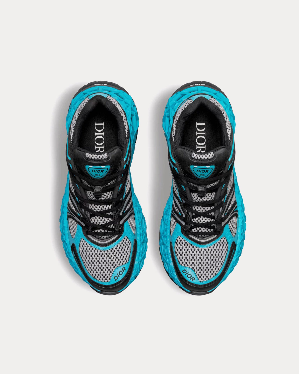 B35 NXXT Mesh Neon Blue / Black Low Top Sneakers