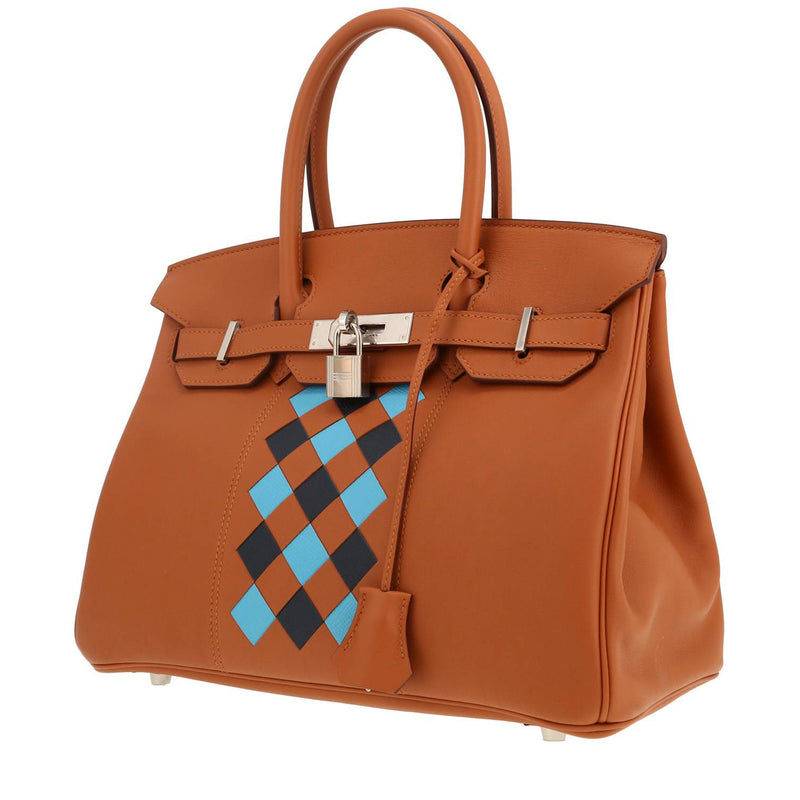 Birkin 30 cm handbag in gold Swift leather