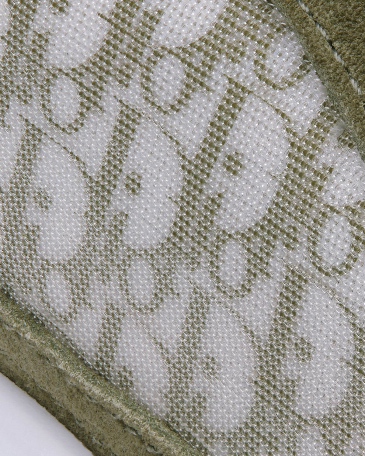 B25 Runner Olive Suede and White Technical Mesh with Olive and White Dior Oblique Canvas Low Top Sneakers