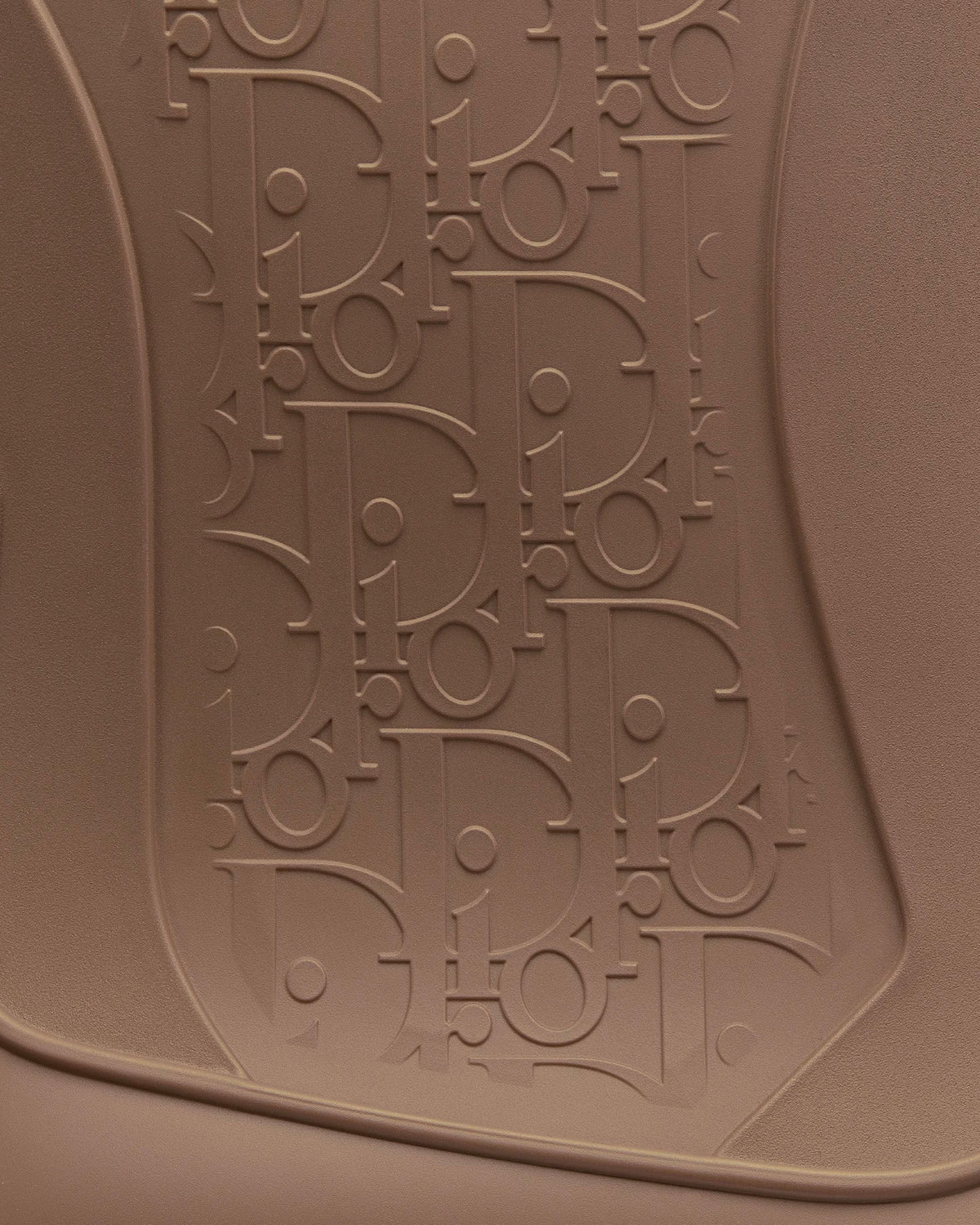 Garden Brown Rubber with Dior Oblique Motif Rain Boots