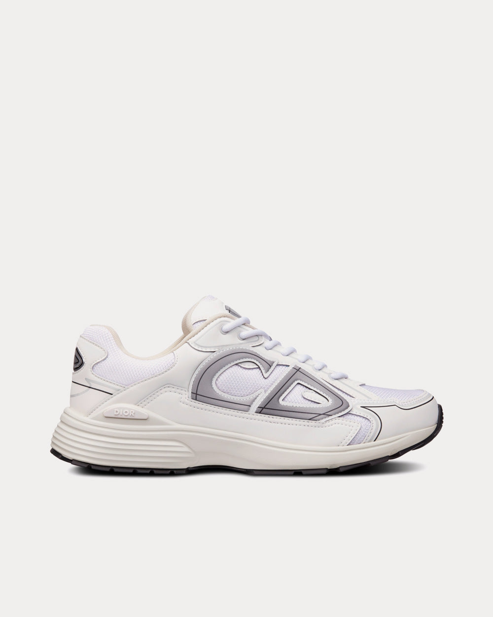 B30 White Mesh and Technical Fabric Low Top Sneakers