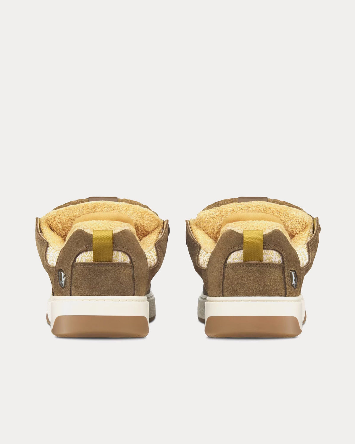 B9S Skater Limited And Numbered Edition Dior Oblique Suede and Jacquard Khaki / Beige Low Top Sneakers