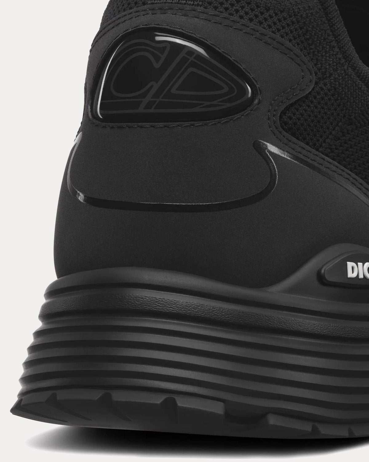 B30 Countdown Techical Mesh & Fabric Black Slip On Sneakers