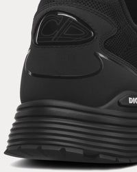 B30 Countdown Techical Mesh & Fabric Black Slip On Sneakers