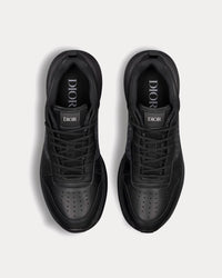 B25 Runner Black Smooth Calfskin and Dior Oblique Jacquard Low Top Sneakers