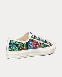 Walk'n'Dior Black Multicolor D-Constellation Embroidered Cotton Low Top Sneakers