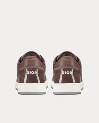 B27 Plum Patent Calfskin and Dior Oblique Gravity Leather Low Top Sneakers