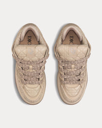 B9S Skater Limited And Numbered Edition Beige Cannage Kumo Leather Low Top Sneakers