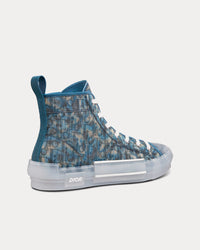 B23 Blue Dior Oblique Parley Ocean Plastic® High Top Sneakers