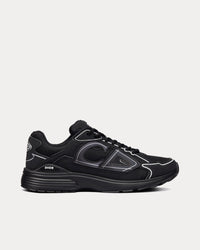 B30 Black Mesh and Technical Fabric Low Top Sneakers