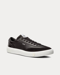 B101 Black Smooth Calfskin and Nubuck Low Top Sneakers