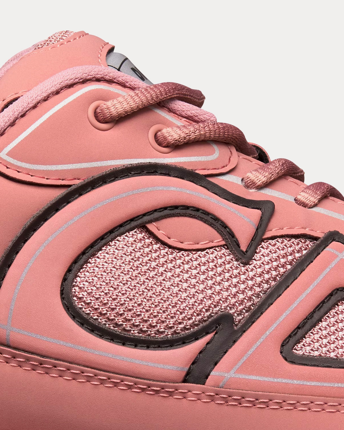 B30 Mesh & Technical Fabric Pink Low Top Sneakers