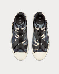B23 Denim Camouflage Jacquard High Top Sneakers