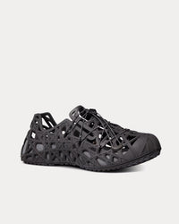 Dior Warp Black Cosmo Rubber with Warped Cannage Motif Sandals