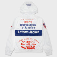 USA V.A.A. Anthem Jacket - White/Deep Royal Blue