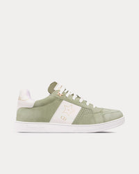 Dior Star Suede & Calfskin Peyote Green / White Low Top Sneakers