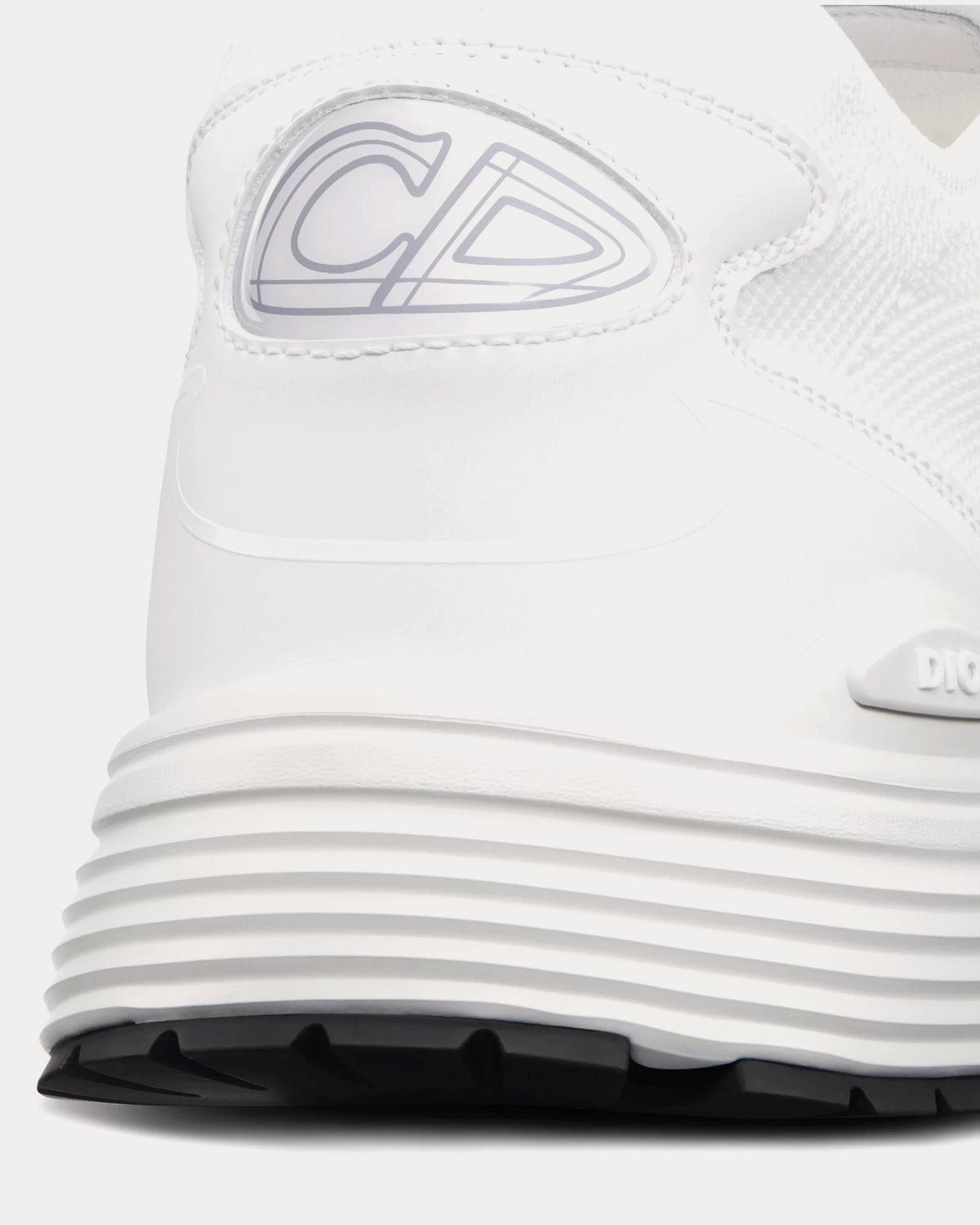 B30 Countdown Techical Mesh & Fabric White Slip On Sneakers