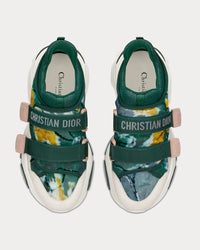D-Wander Cypress Green Camouflage Tie & Dior Technical Fabric Low Top Sneakers