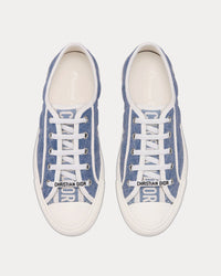 Walk'n'Dior Blue Faded Cannage Embroidered Denim Low Top Sneakers