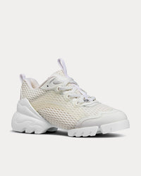 D-Connect White Low Top Sneakers
