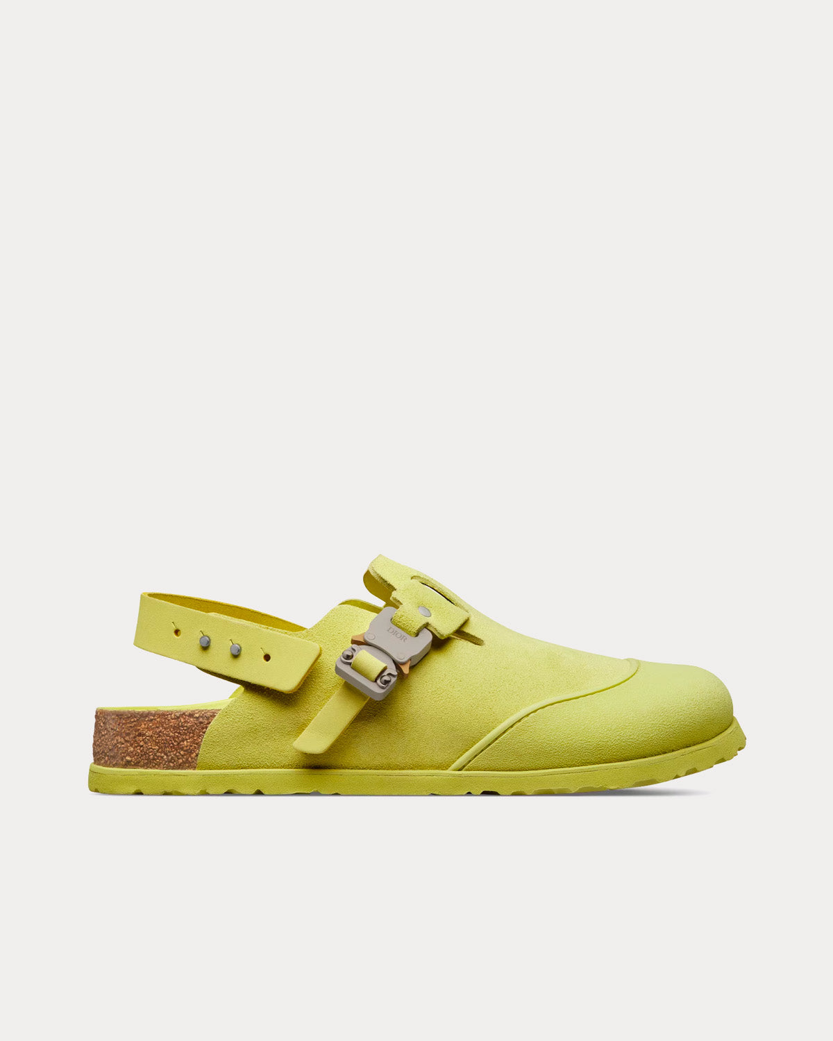 Tokio Mule Pastel Yellow Nubuck Calfskin Slip Ons