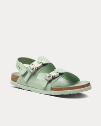Milano Pastel Green Nubuck Calfskin Sandals