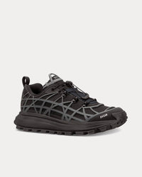 B31 Runner Technical Mesh & Rubber with Warped Cannage Motif Black / Anthracite Grey Low Top Sneakers