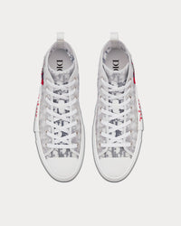 B23 SHAWN Ox Head Embroidery Patch White High Top Sneakers
