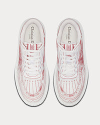Addict Raspberry Toile de Jouy Technical Fabric Low Top Sneakers
