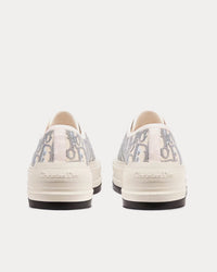 Walk'n'Dior Platform Gray Stone Dior Oblique Embroidered Cotton Low Top Sneakers