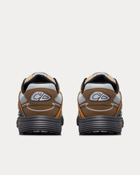 B30 Gray Mesh with Brown, Orange and Beige Technical Fabric Low Top Sneakers