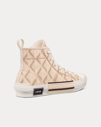 B23 Natural CD Diamond Canvas High Top Sneakers