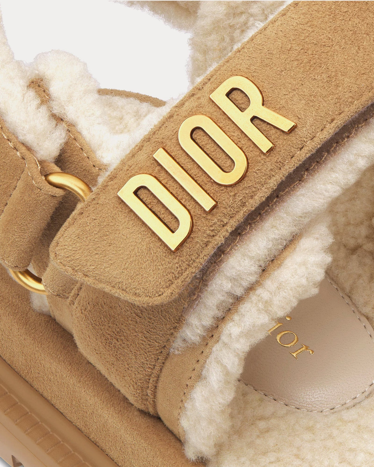 Dioract Suede Goatskin Beige Sandals