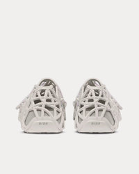 Dior Warp White Cosmo Rubber with Warped Cannage Motif Sandals
