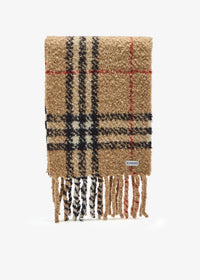 Luxurious Alpaca-Wool Blend Bouclé Scarf