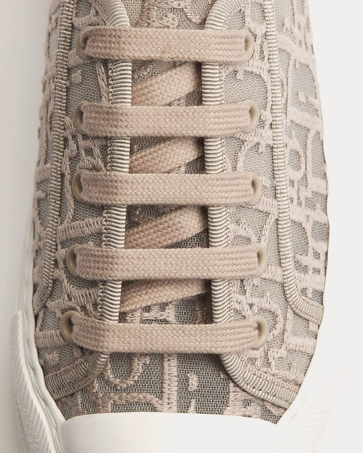 Walk'n'Dior Platform Embroidered Mesh Trench Low Top Sneakers