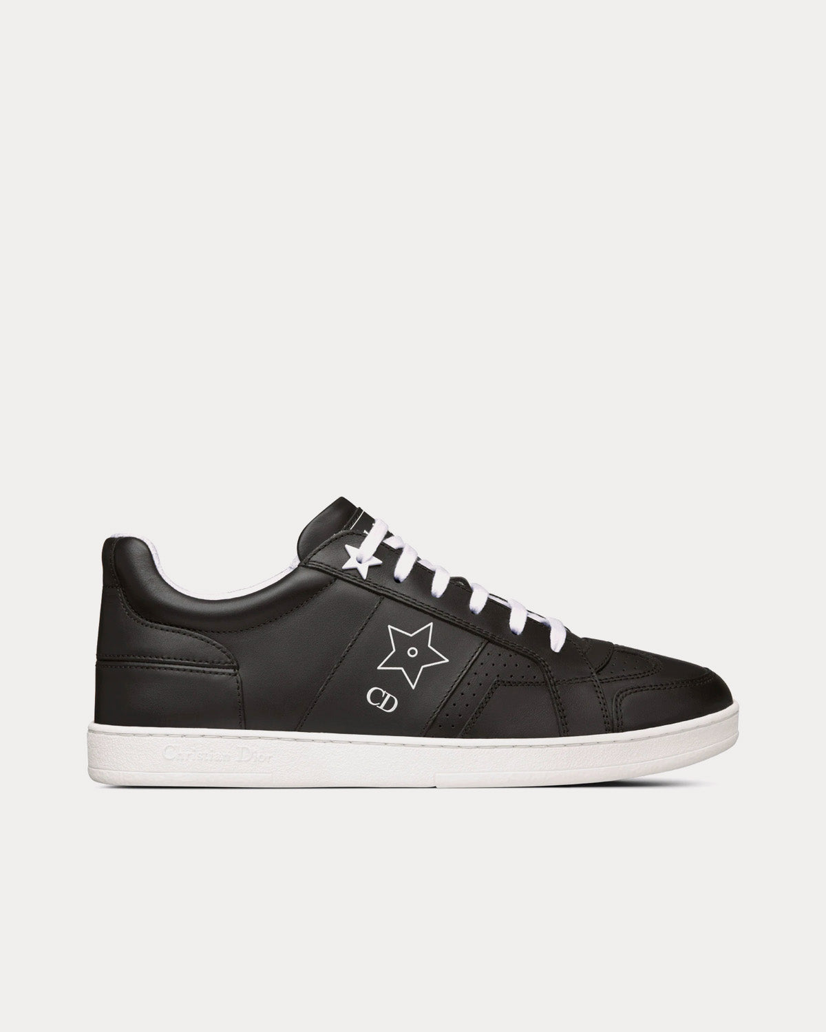 Dior Star Black Calfskin Low Top Sneakers
