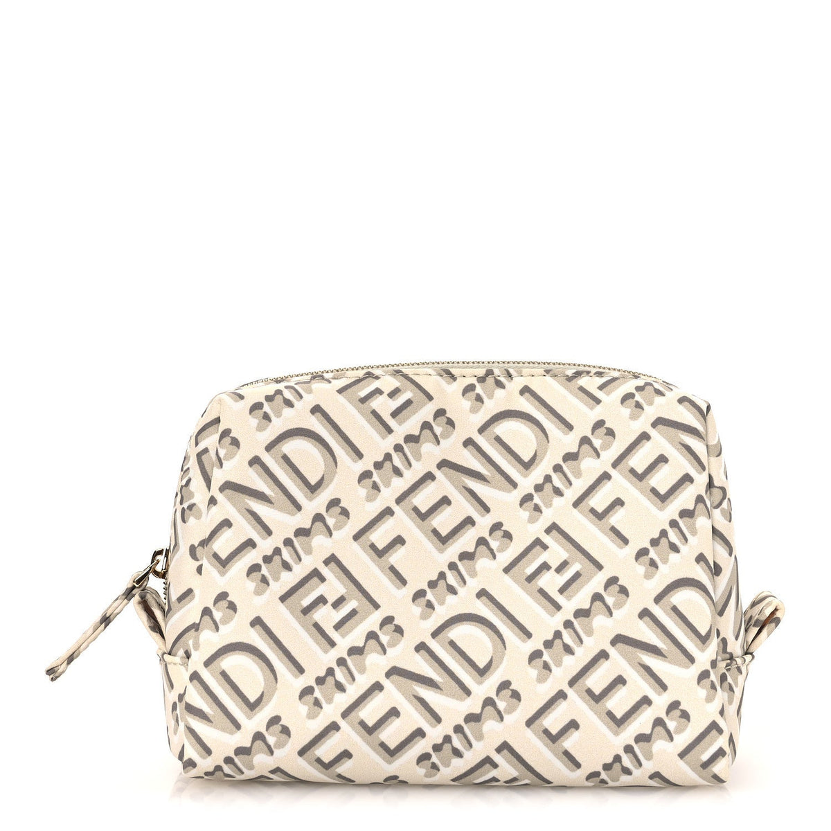 X SKIMS Nylon Small Trapezoid Beauty Pouch Kims Avorio
