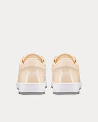 B27 Cream Patent Calfskin and Dior Oblique Gravity Leather Low Top Sneakers