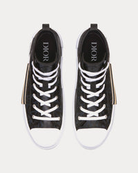 B23 Black CD Diamond Canvas High Top Sneakers