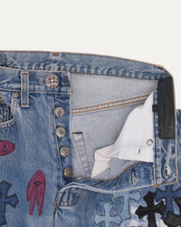 Matty Boy Levi's 501 Cross Patch Embellished Jeans