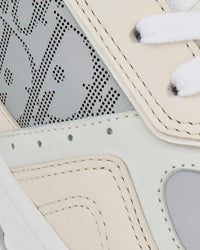 B27 Gray and Beige Smooth Calfskin with Gray Dior Oblique Galaxy Leather High Top Sneakers