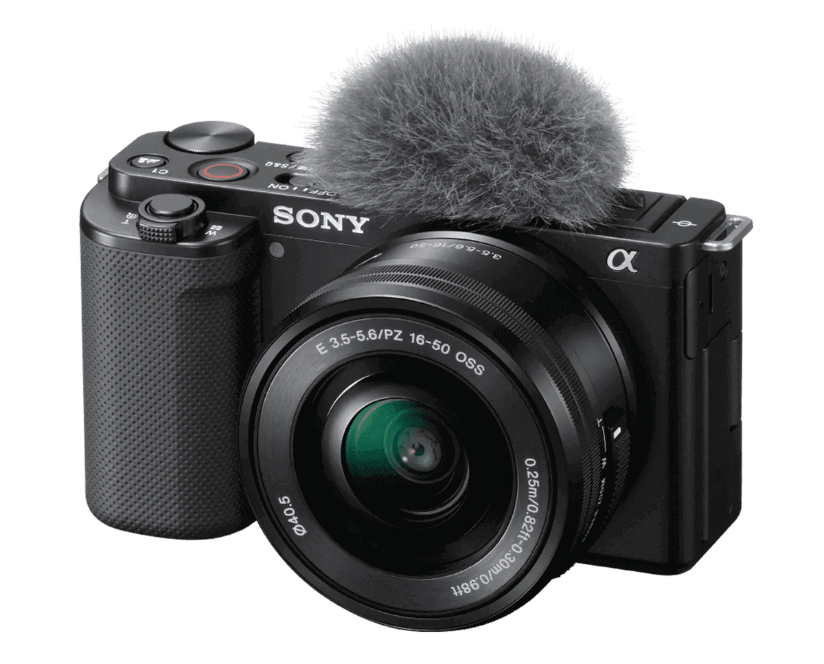 Sony ZV-E10 Mirrorless Vlogging Camera with 16-50mm Lens & 64GB Memory | New & Black | Imported Model | Sold without Manufacturer Warranty
