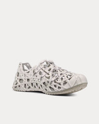 Dior Warp White Cosmo Rubber with Warped Cannage Motif Sandals