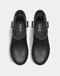 Garden Black Rubber with Dior Oblique Motif Rain Boots