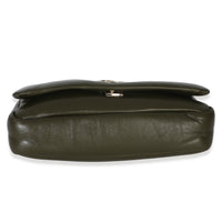 Green Lambskin Milano Small Top Handle Shoulder Bag