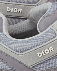 B29 Gray Technical Mesh, Suede and Smooth Calfskin Low Top Sneakers