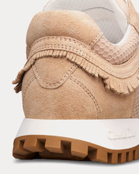 C'est Dior Suede Calfskin & Mesh Nude Low Top Sneakers